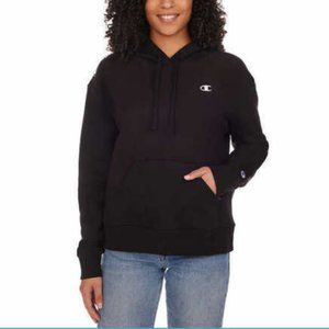 NWT Champion Women's Heritage Herringbone Zip Hoodie -- black